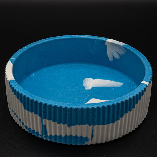 Zigozago Fluo azzurro e bianco