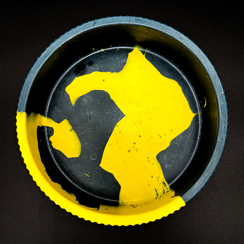 Zigozago Fluo giallo e nero