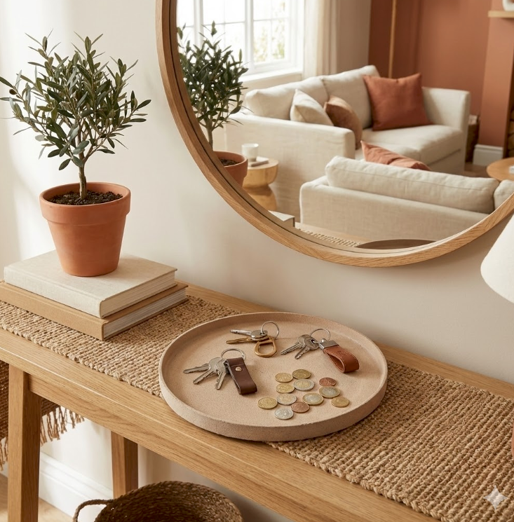 Svuotatasche pietra effetto terracotta